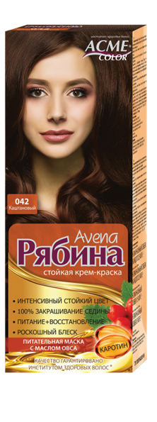 

Краска для волос Рябина 042 Каштановый