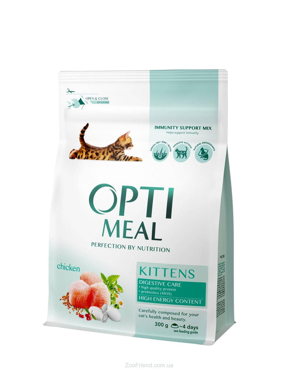 

Сухой корм Optimeal Kittens для котят с курицей 0.7 кг