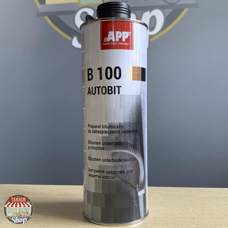 

Битумное средство для защиты шасси APP B100 Autobit, 1 л Черный
