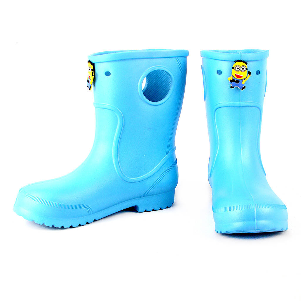 

Голубые детские резиновые сапоги из пены,, Бирюзовый