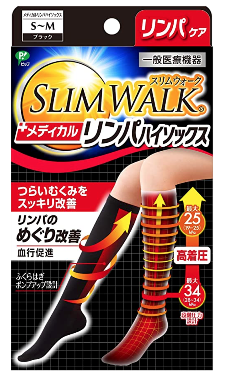 

Компрессионные гольфы укороченные Slim Walk Medical Lympha Short, Черный