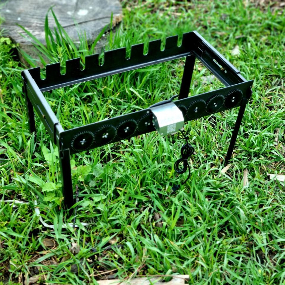 Авто-барбекю на 8Ш з регулюванням ширини та з'ємними ніжками