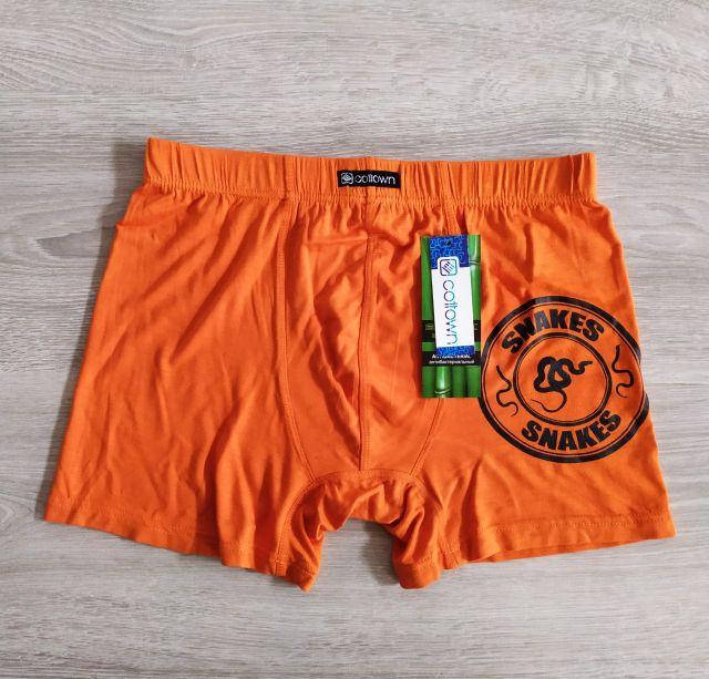 

Мужские трусы боксеры бамбук Снейк Польша Сексуальна чоловіча білизна боксерки оранжевый, L