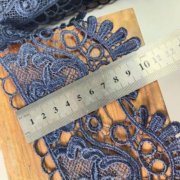 

(1 метр) Кружево макраме Sindtex 11см Цвет - Синий (46М-D22884-2)