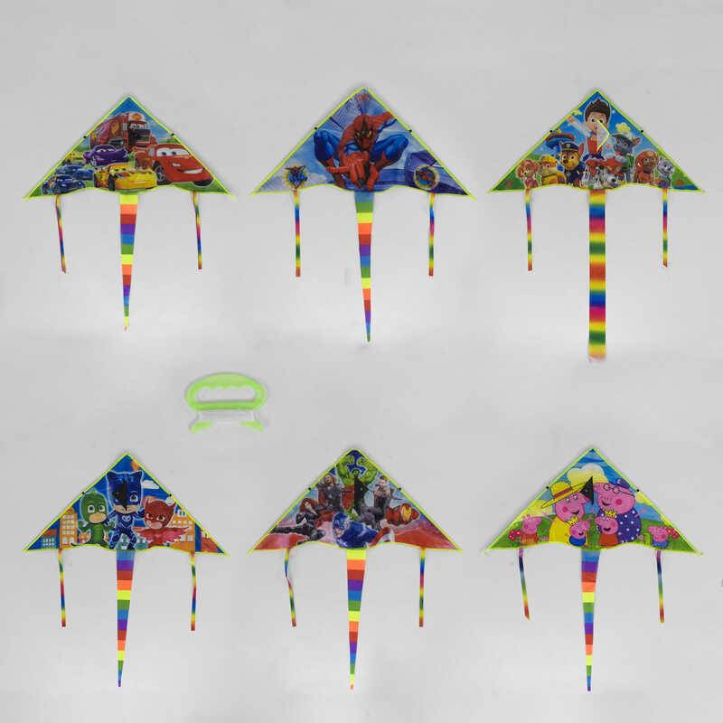 

Воздушный змей 105х52см, хвост 70см /600/ (C40025)