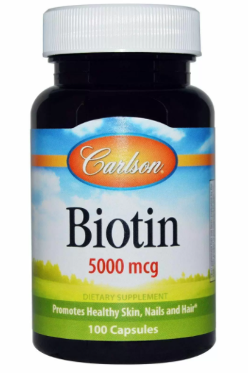 

Биотин, Biotin, Carlson Labs, 5 мг, 50 капсул (CAR-24910)