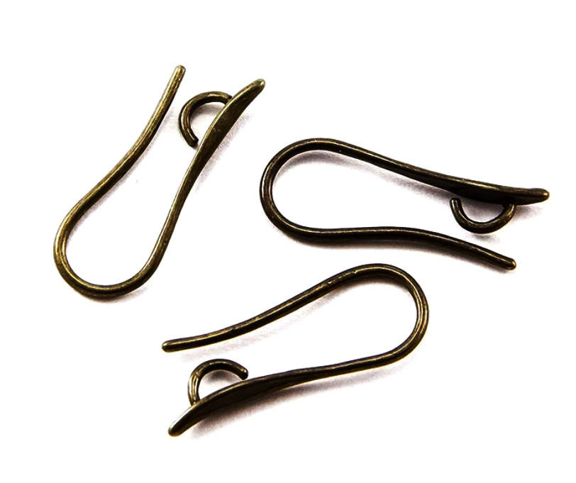 

Основа сережек Швенза Крючок 20,5х8,5 мм Бронза, Зелёный