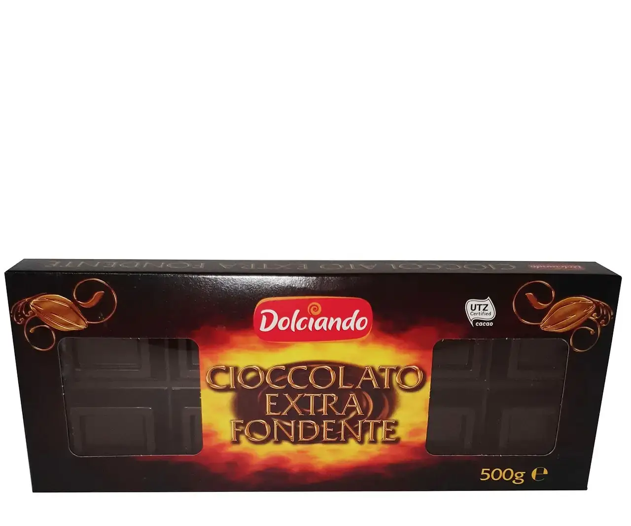 

Шоколад Dolciando Cioccolato Extra Fondente Черный 50% 500г