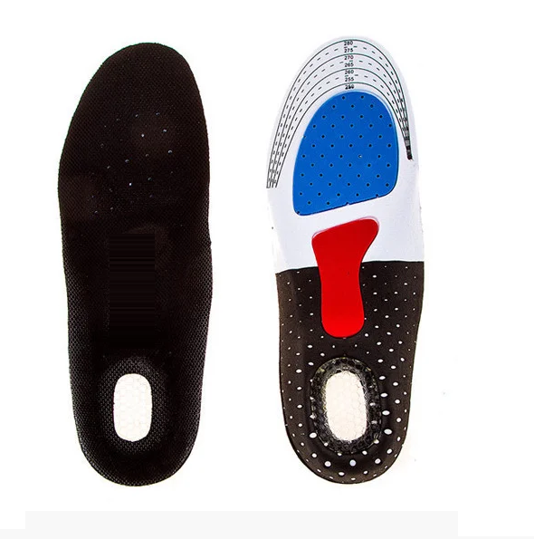 

Спортивные мужские ортопедические стельки с антишоковой пяткой и поддержкой свода стопы, 280мм (обрезные)