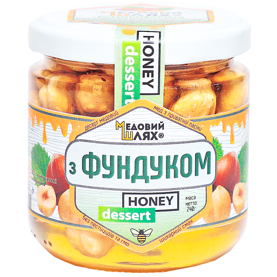 

Десерт медовый з фундуком 240 г