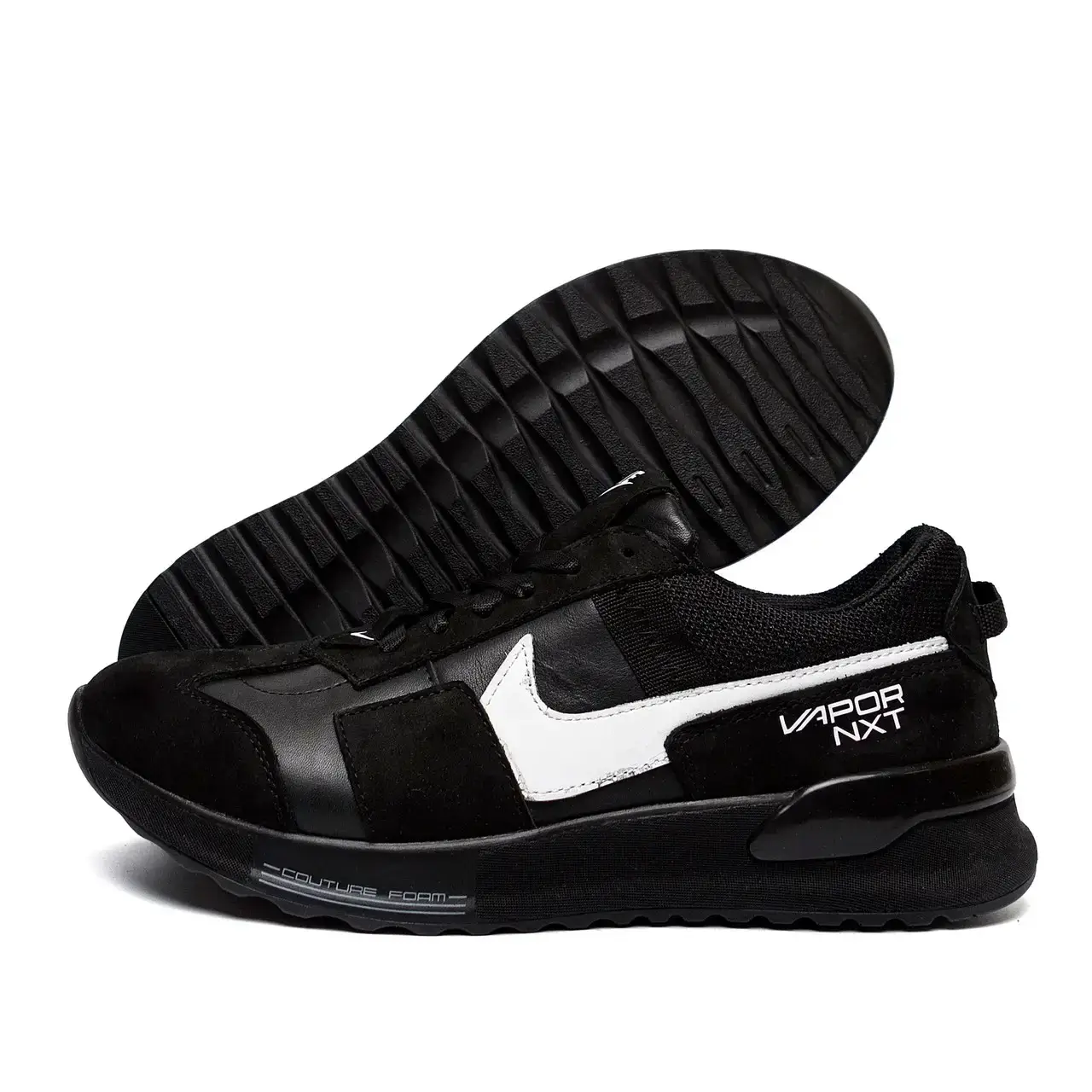 

Мужские кожаные кроссовки весна/осень Nike Black 42, Черный