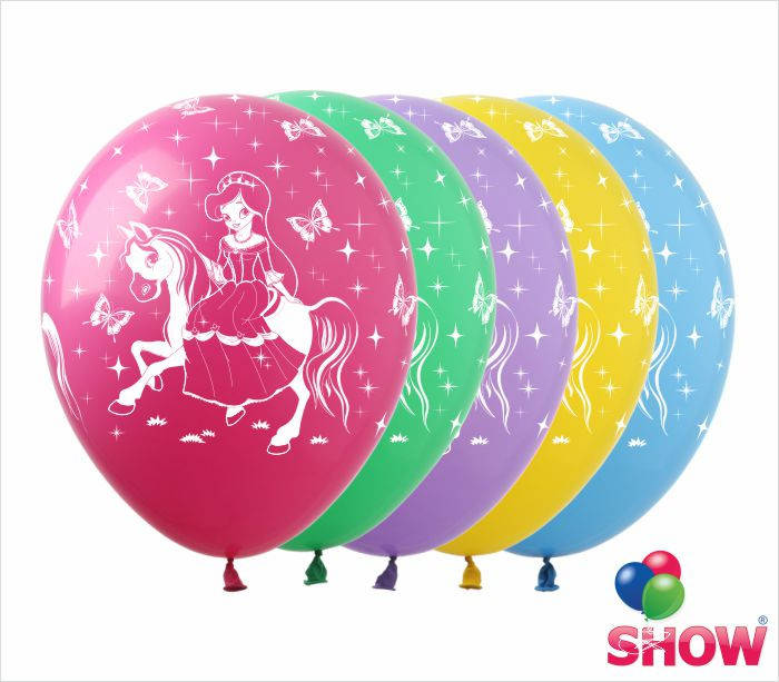 

Воздушные шарики Принцесса 12" (30 см) ТМ Show, Разные цвета