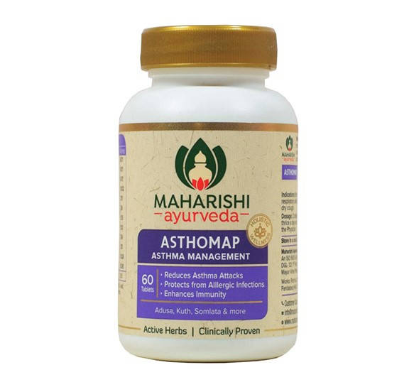

Астхомап, 60 таб Махариши Аюрведа, Астомап, Asthomap Maharishi Ayurveda, помощь при астме