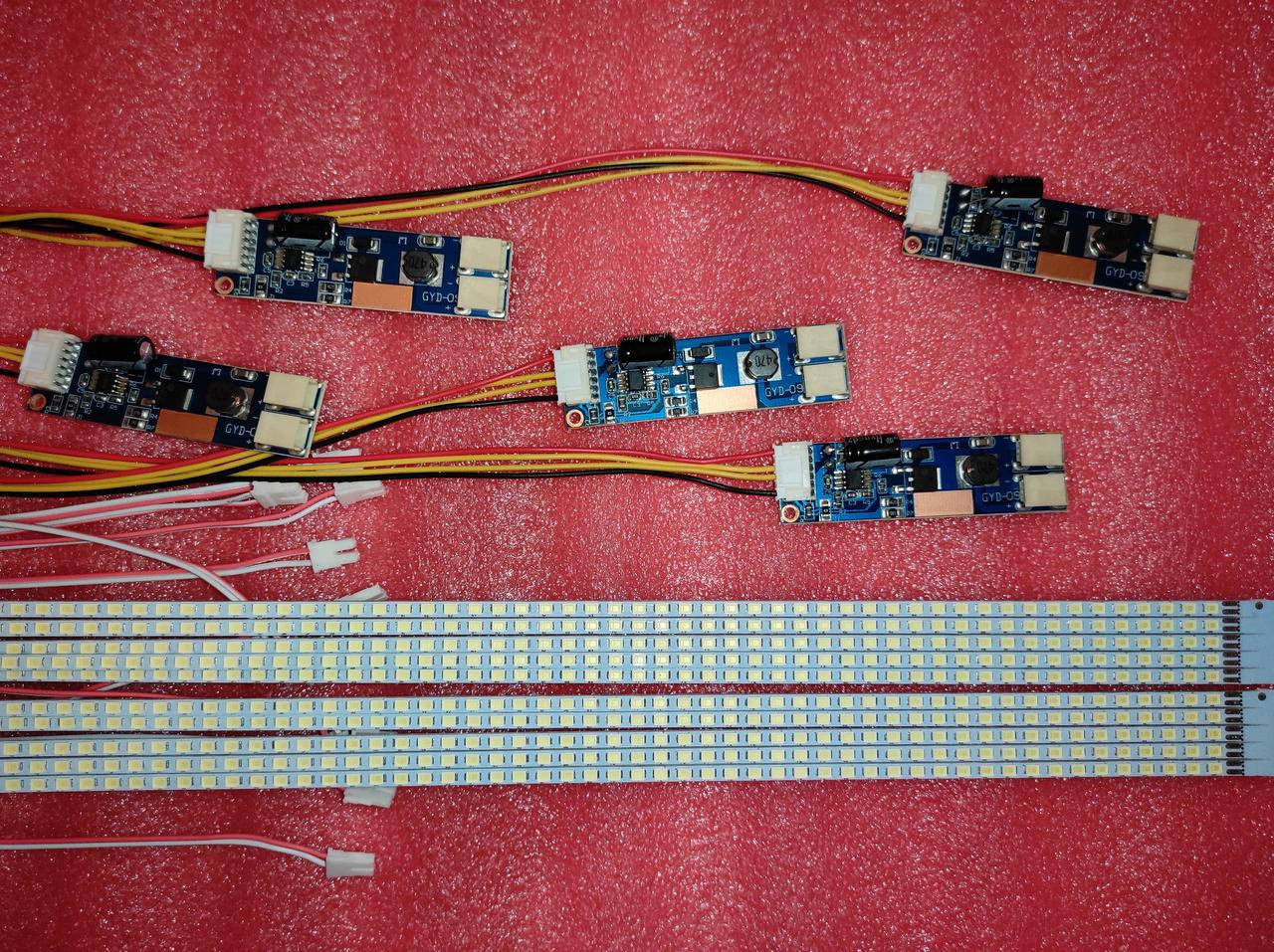 

Универсальная LED подсветка для LCD мониторов 15''-24'' (5 комплектов)