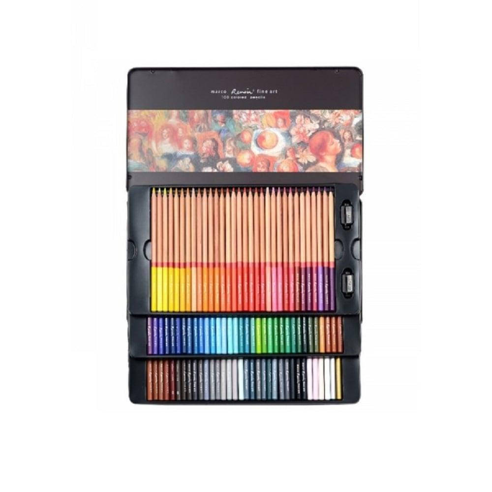 

Набір кольорових олівців "Renoir Fine Art", 100 кол., мет. пенал, MARCO