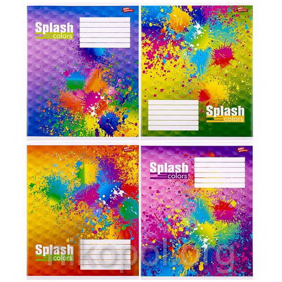 

Тетрадь 60 листов линия, серия "Всплеск", белизна 100%