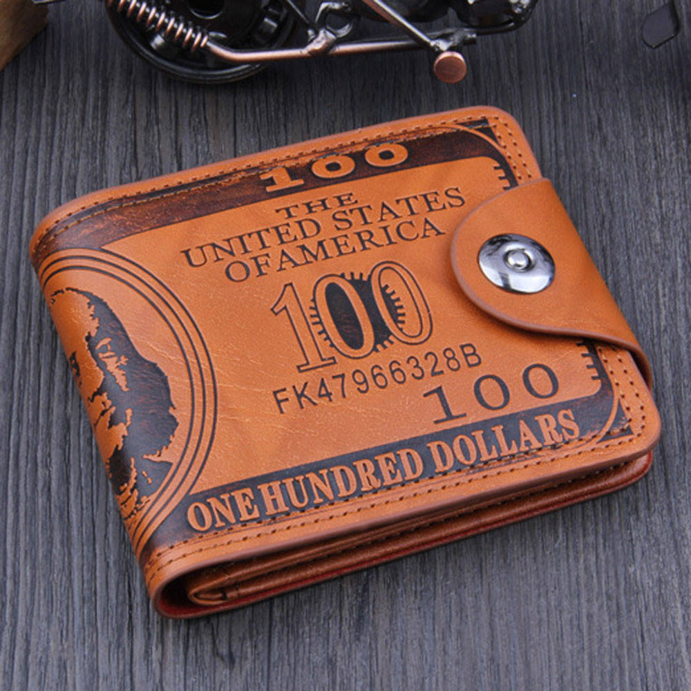 

Дизайнерский мужской кошелек 100$ Brown, Коричневый