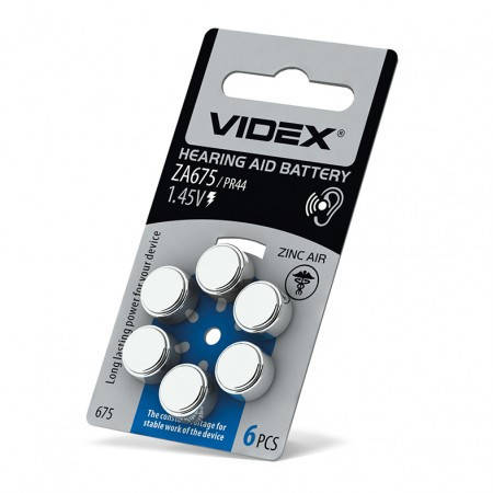 

Videx батарейка воздушно цинковая Videx ZA675 (PR44)