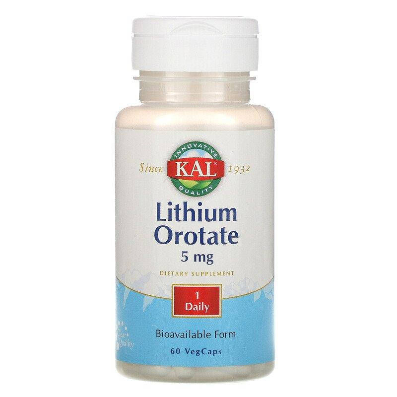 

KAL Lithium Orotate 5 mg 60 капсул