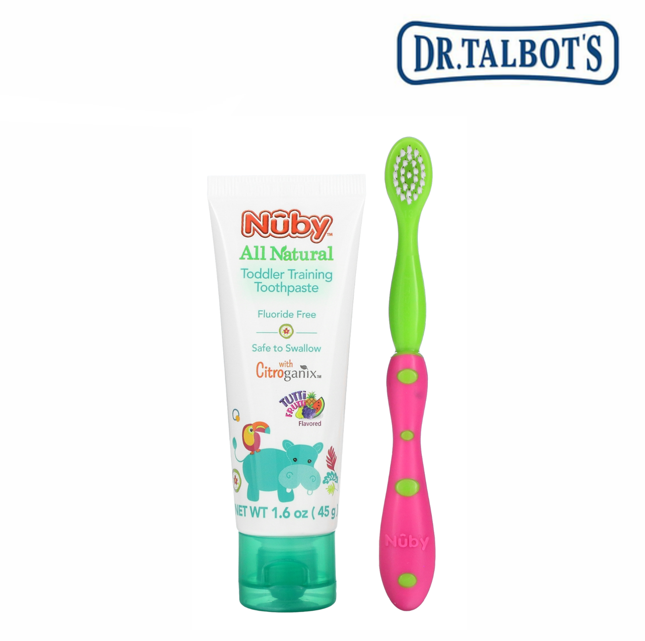 

Набор Dr. Talbot's зубная щетка и зубная паста Tutti Frutti с ксилитом (от 6 месяцев)