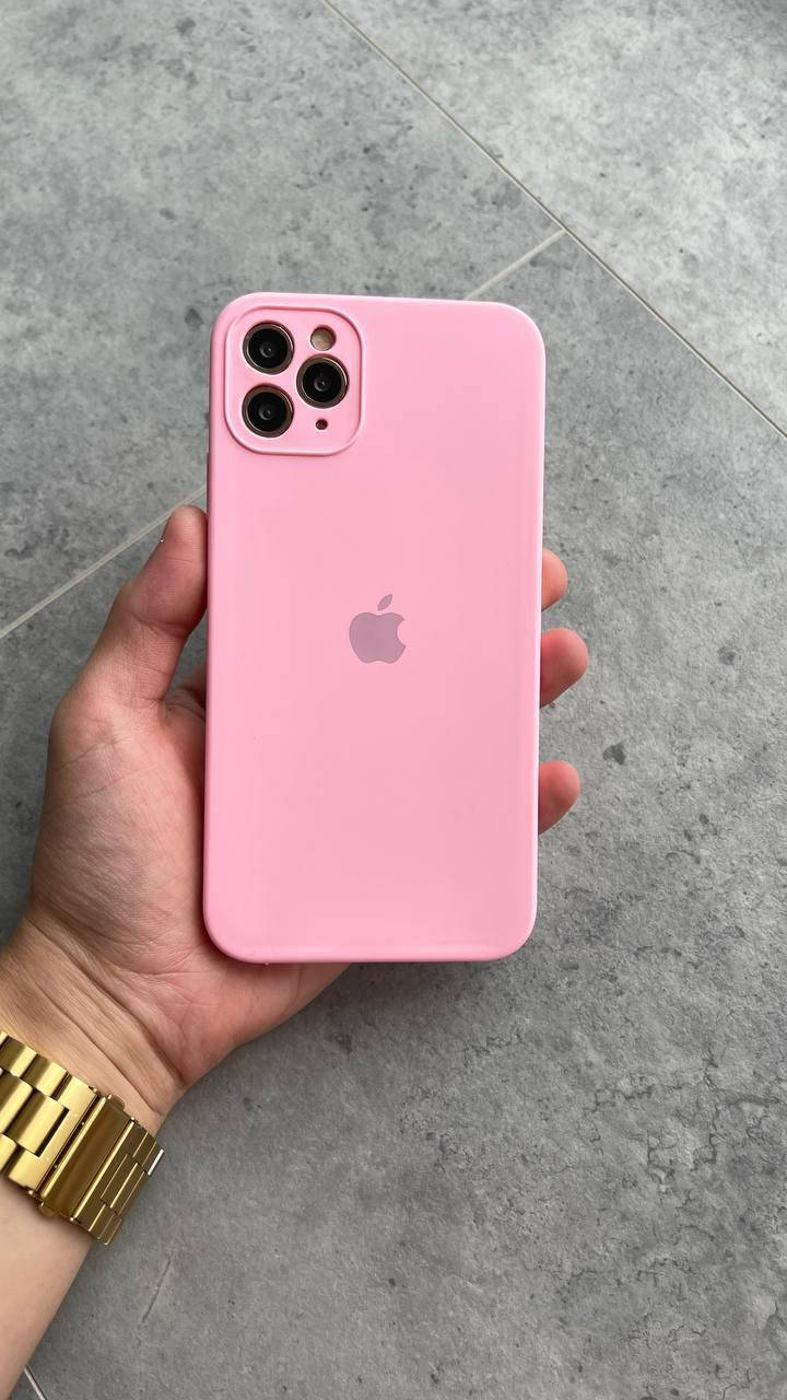 

Силиконовый чехол на iPhone 11 Pro с квадратными рамками в стиле iPhone 12-13 14