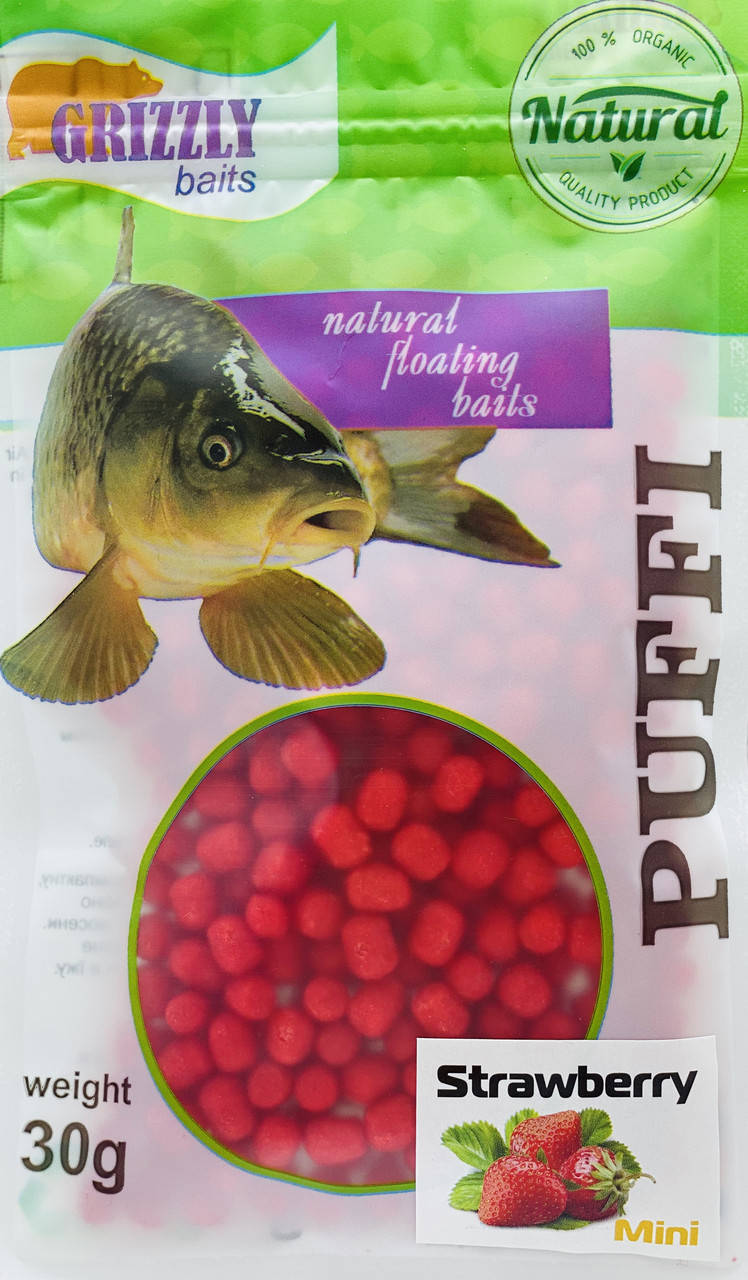 

Воздушное тесто Grizzly Puffi Mini 30г 8мм Strawberry Клубника (98003007)