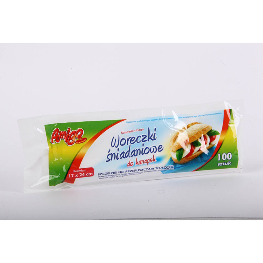 

Пакеты для завтрака Amigo, 100 шт, 17х24 см