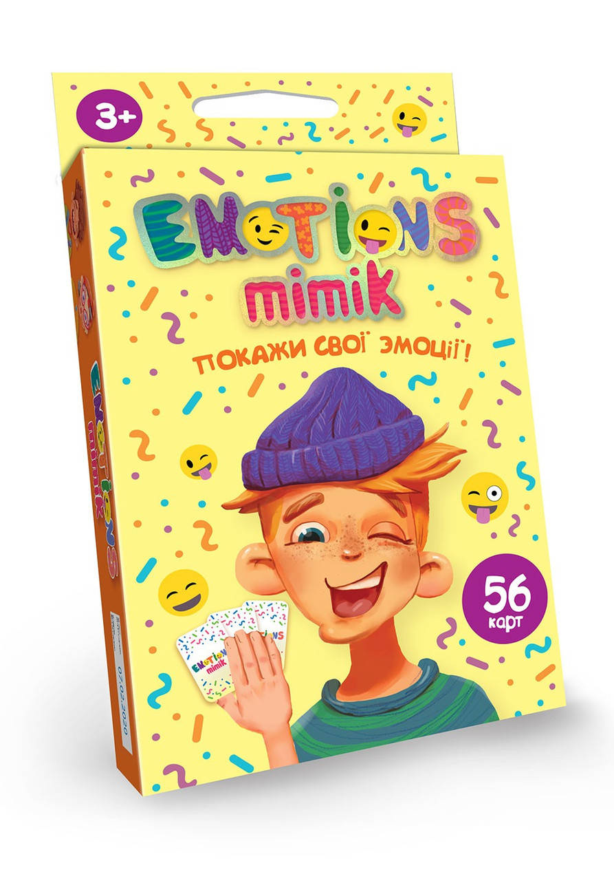 

Карточная игра Emotions Mimik, укр., в кор. 9*13*2см