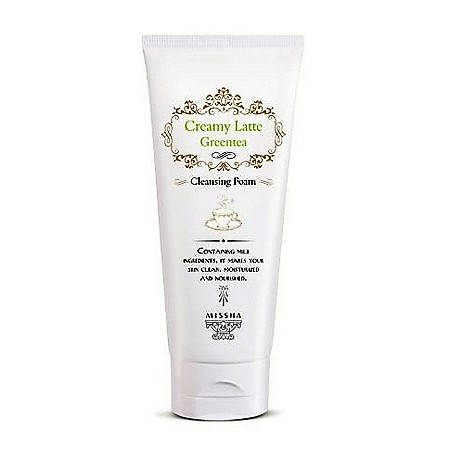 

Пенка с экстрактом зеленого чая для жирной кожи MISSHA Creamy Latte Cleansing Foam (Green Tea)