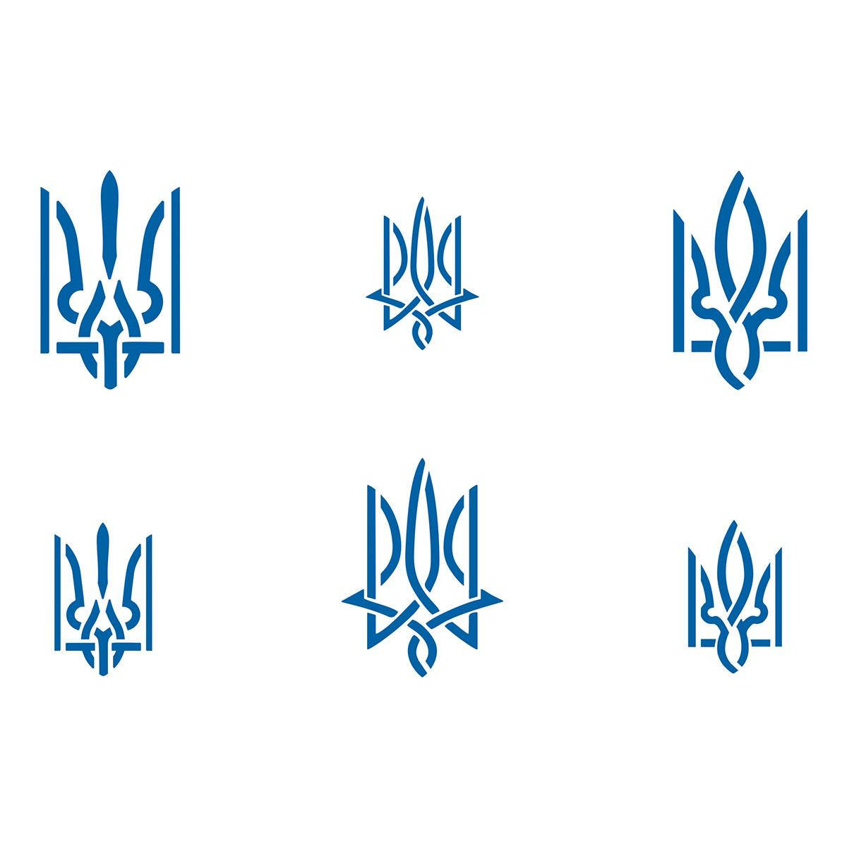 

Герб Украины 3, 4,5 и 6 см трафарет для пряников (TR-2)