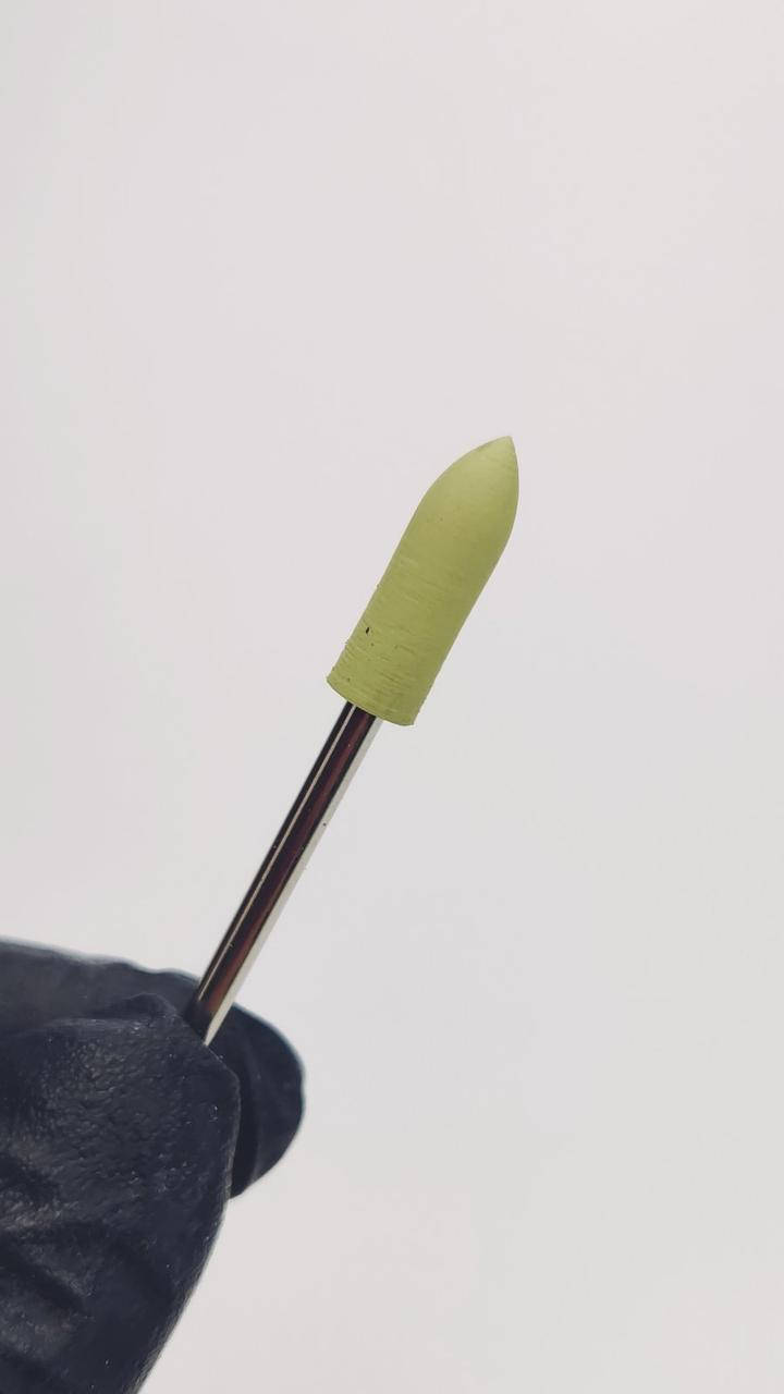 

Полировщик силиконовый для аппаратного маникюра пуля узкая Белая мягкая, Белый