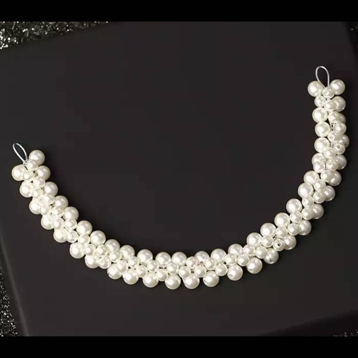 

Диадема для свадебной прически с жемчугом (25 см), Белый