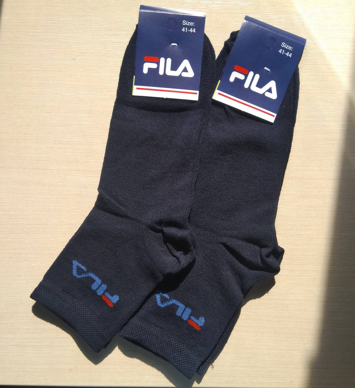 

Мужские носки высокие Fila хлопок 41-44 темно-синие