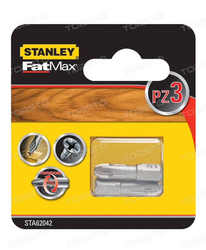 

Бита усиленная TORSION Pz3 (L=25 мм, 2 ед.) Stanley STA62042
