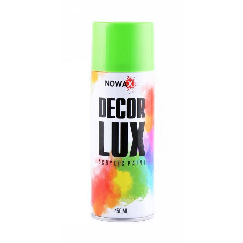 

Акриловая флуоресцентная краска зеленая NOWAX Decor Lux 450мл, Зелёный
