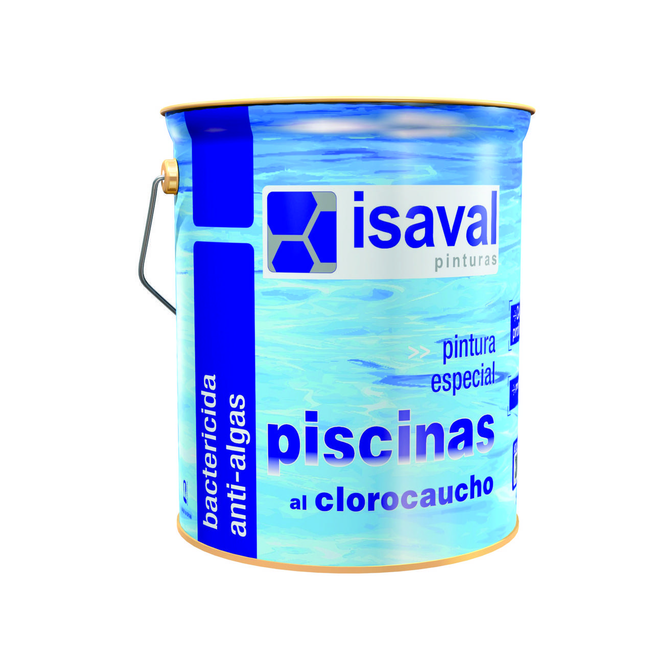 

Краска ISAVAL Хлоркаучуковая для бассейнов 4 л голубой - для бассейнов, прудов и резервуаров