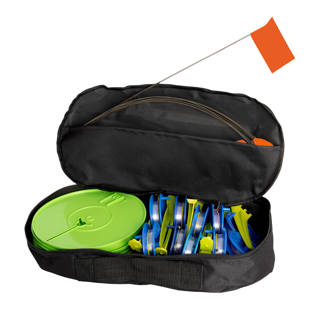 

Набор сумских жерлиц оснащенных в сумке 10шт., Разные цвета