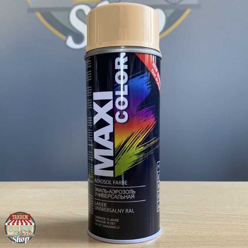 

Краска (эмаль) универсальная Maxi Color, 400 мл Аэрозоль Бежевый (RAL 1001)
