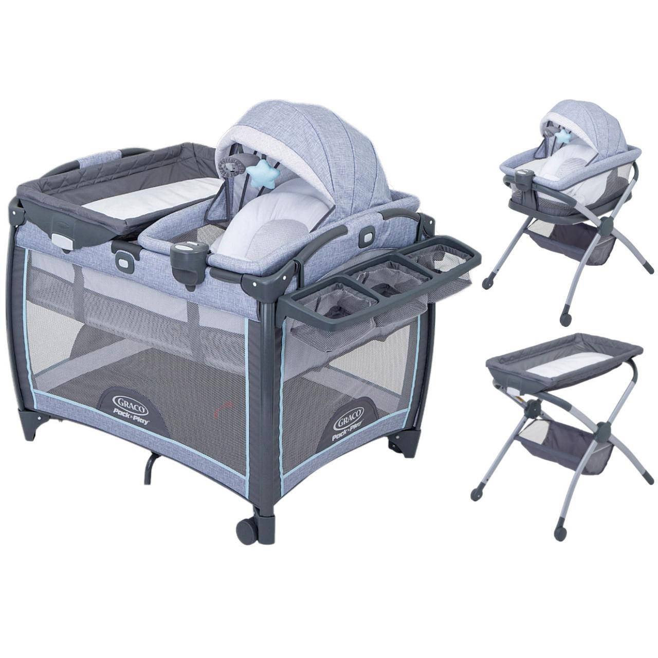 

Манеж-кроватка Graco Day2Dream, Layne, цвет серый (9AP999LYEEU)