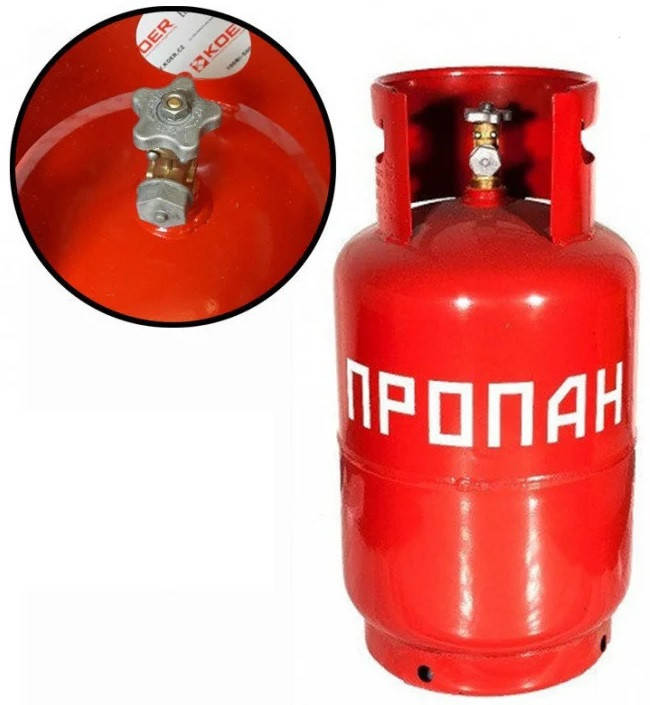 

Баллон газовый пропановый 27л (Вентиль)