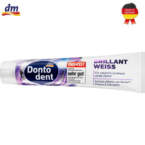 

Зубная паста Denkmit Dontodent Brilliant Weiss отбеливающая, 125 мл.