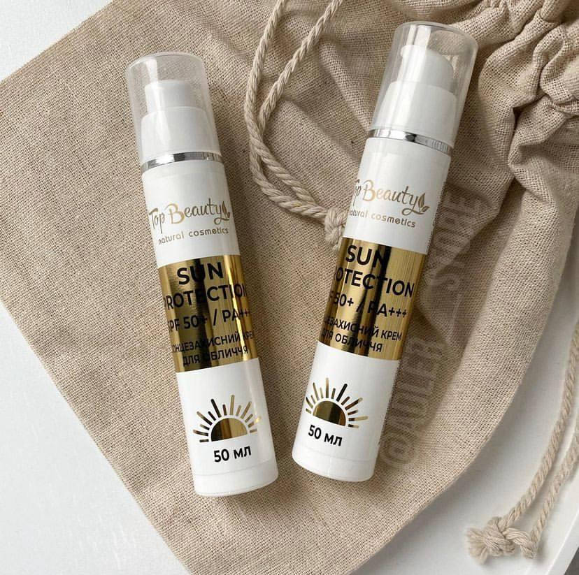 

Солнцезащитный крем SPF50+/PA++++ Top Beauty