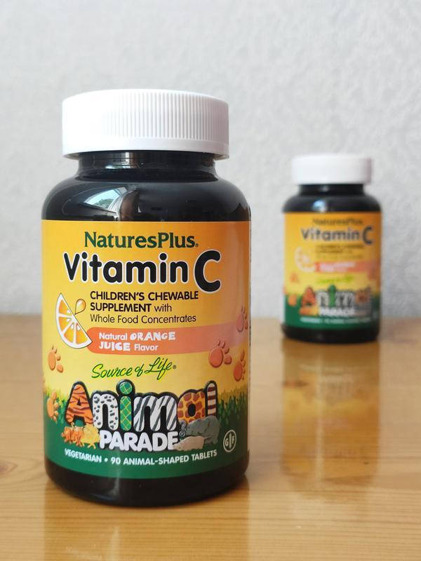 

Nature's Plus, витамин C, вкус натурального апельсинового сока, 90 таблеток в форме животных