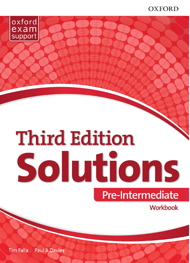 

Solutions Pre-Intermediate Work book