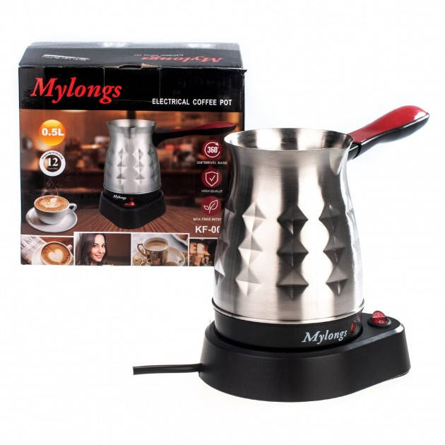 

Электрическая турка для кофе Mylongs KF-005 600 Вт нержавеющая сталь