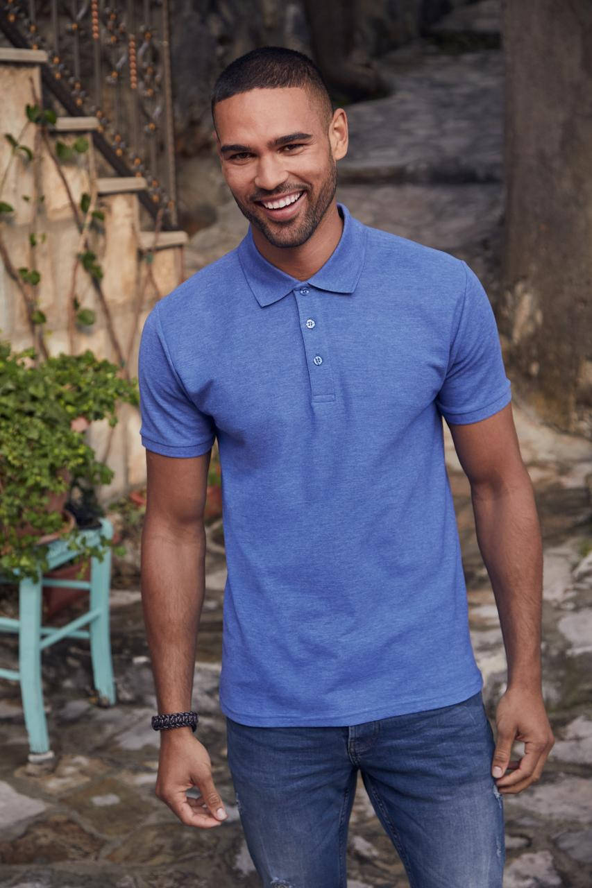 

Классическое мужское поло из хлопка и полиэстера 63-402-0