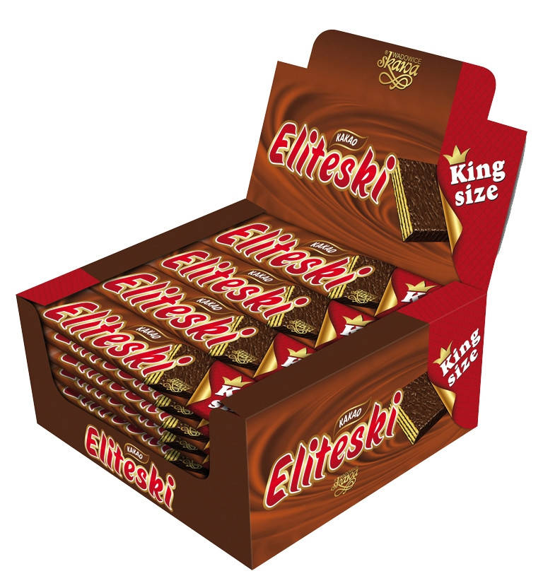 

Вафли KING SIZE какао TM SKAWA упаковка 24 штуки по 50г