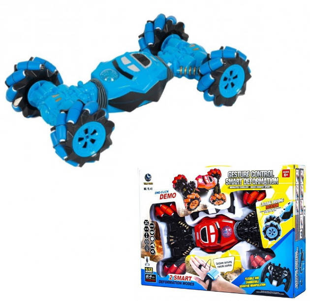 

Машинка-трансформер перевертыш на радиоуправлении Yl-41 37см, синий