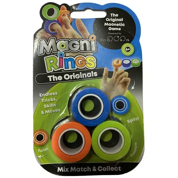 

Магнитные кольца FinGears Магнитные кольца Magni Rings Magnetic Rings Mix Match (Blue-Orange-Green)