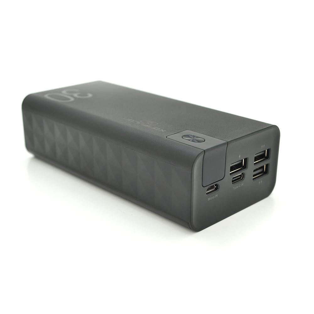 

Павербанк Powerbank Konfulon A19 30000mAh, Black, Blister (банка)